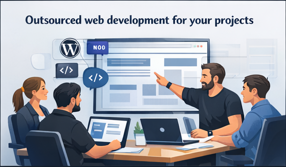 Kovgen team working on outsourced web development