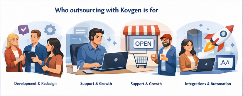 Who outsourcing web development with Kovgen is for